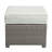 Salena  Fabric &  All-Weather Wicker Patio Sofa & Ottoman With 2 Toss Pillows