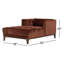 Chaise longue capitonnée Bari-1832250719