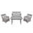 Grammer 4 - Person Patio Conversation Sets with Cushions