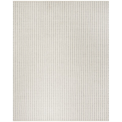 Tapis rayé en soie de bambou Russo