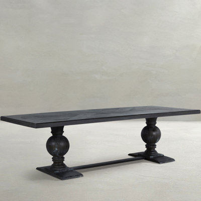 Matthew 105" Mindi Solid Wood Trestle Dining Table by Gabby
