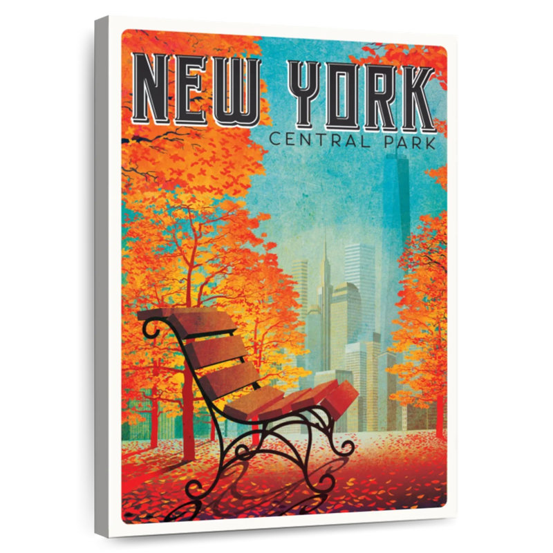 Central Park, New York, H 45 po x l 30 po