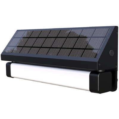 Aluminum 5-Watt Solar Powered Dusk to Dawn Floor Light with Motion Sensor