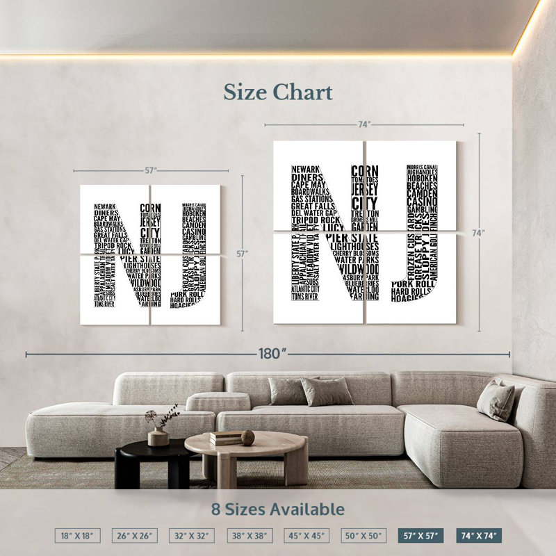 Nicci NJ Type, 74'' H x 74'' W