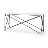 Lorlei 59 in. Marble Console Table