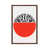 Classic Brown Wood Floater Framed