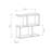 Barbara Side Table Modern 2-Tier Design with Storage Compartments-94718841