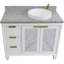 Ensemble de meuble-lavabo simple 43 po avec miroir Schreck-812378527-812378525