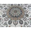 Tapis décoratif en laine carrée noué à la main Ivoire 9 pi 10 po one-of-a-kind
