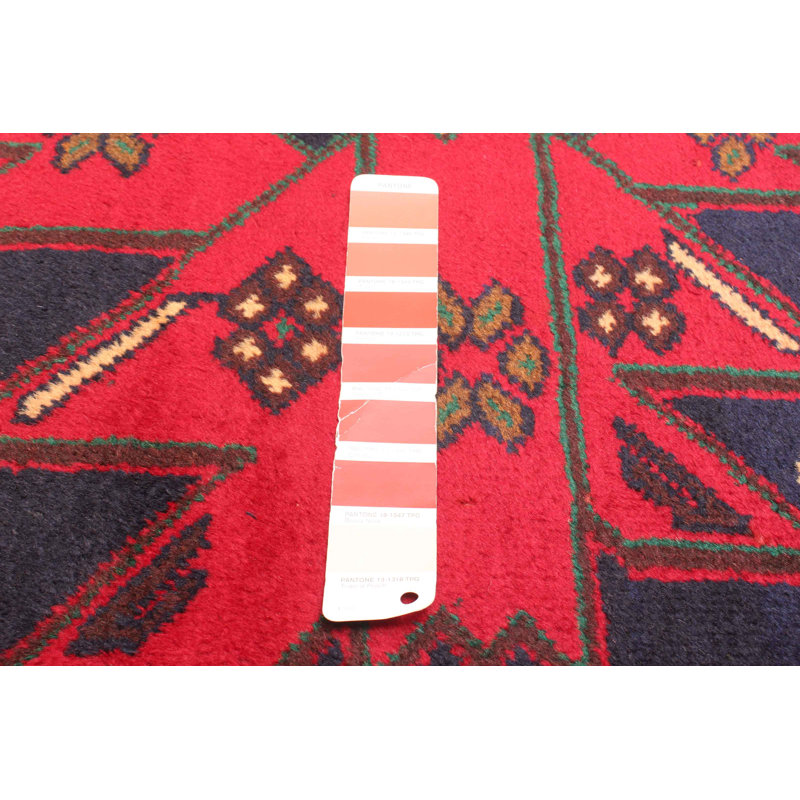 Tapis rouge Teimani 3 pi 9 po x 6 pi 8 po