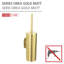 WENKO Turbo-Loc® toilet set Orea Gold Matt closed, attaches without drilling