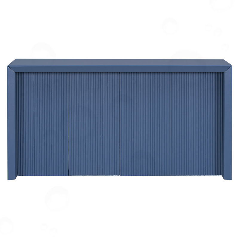 Clementis with Handcrafted Wavy Edge, Navy Blue
