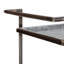 Chariot de bar Percy en métal galvanisé 30,7 x 17,1 x 34,6 po pour la maison