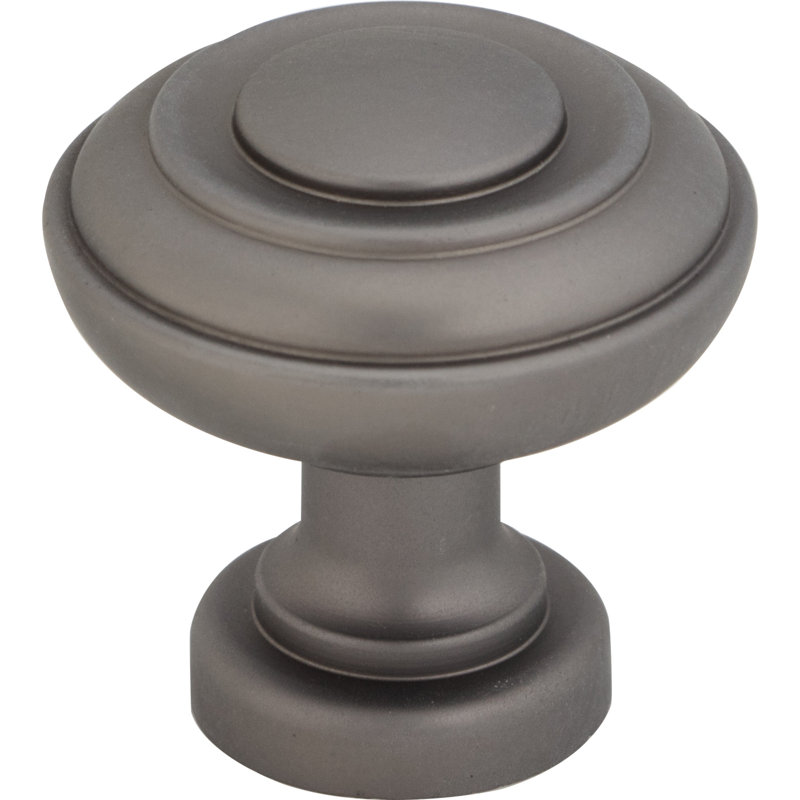Ulster 1 1/4" Diameter Mushroom Knob, Ash Gray
