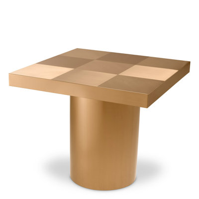 Side Table Laporte Brushed Brass Finish - Base