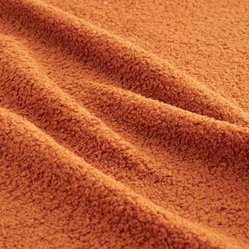 Tissu à 4 places en tissu orange avec accoudoirs incurvés et sans assemblage pour les salles d'étude à la maison