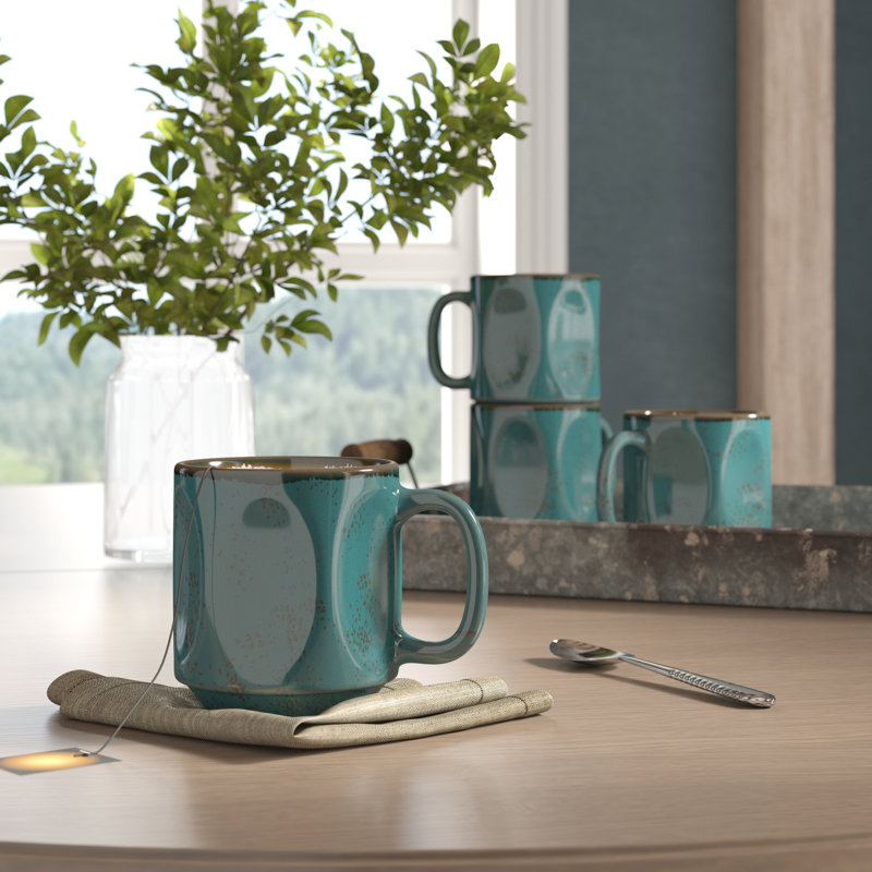 Tasse à café Connellsville, Bleu sarcelle de géode