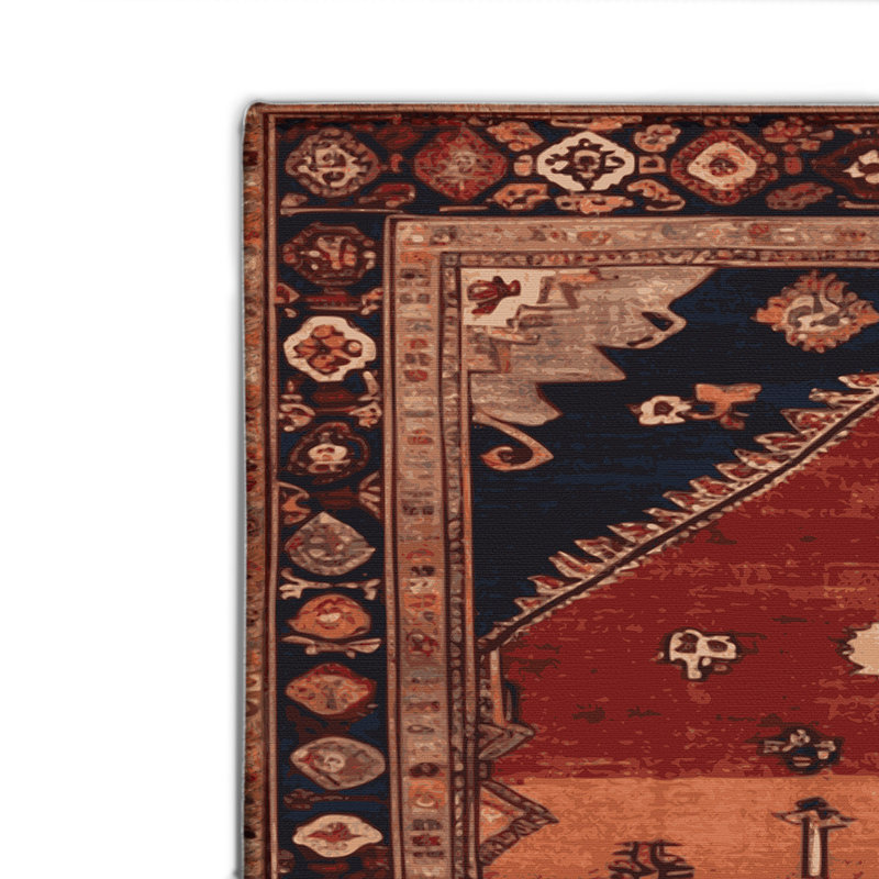 Tapis turc intérieur et extérieur brun, Rectangulaire 2 pi x 3 pi
