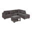 Ensemble de 3 coussins de canapé rembourrés larges Welt Corduroy-894922992