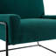 Fauteuil moderne incliné avec structure en métal-333645183