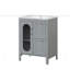 Armoire de salle de bain avec deux tiroirs et porte-550031129