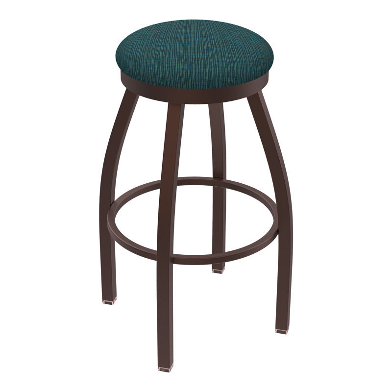 Tabouret pivotant80280 Misha, Tissu - marée graphique, Noir froissé, Très grand (siège d'une hauteur de 36 po)