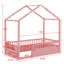 Lit plateforme avec baldaquin, barrières de sécurité et porte d'entrée pour les chambres d'enfants-82321691-82321694