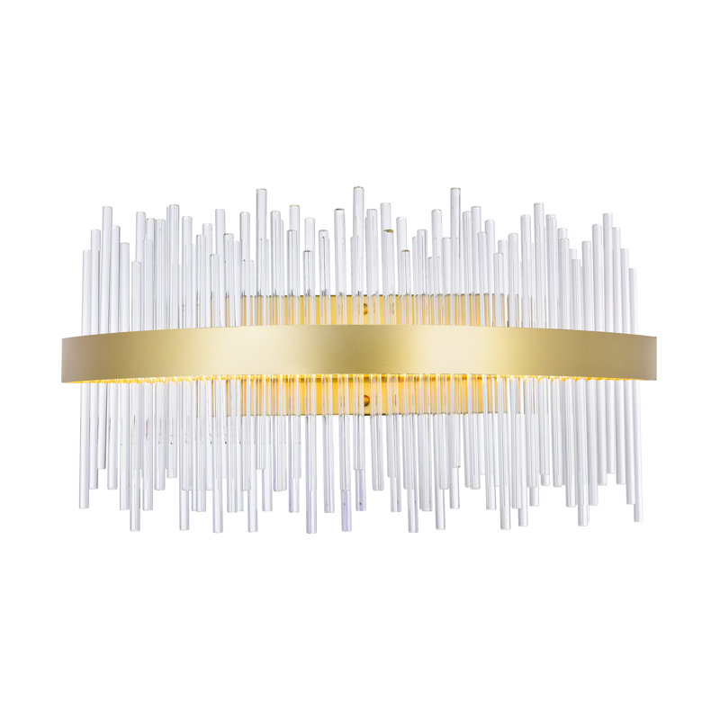Arwen Steel LED Armed Sconce, 10" H x 32" W x 6" D