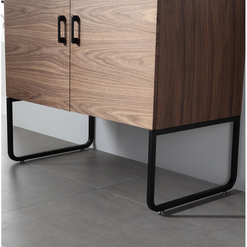 Veemon 36” W Single Vanity, Walnut