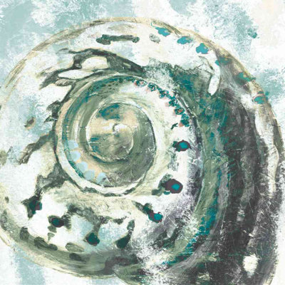 Seafoam Close Shell 2 - Wrapped Canvas Painting