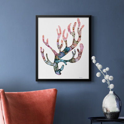 Toile encadrée de qualité supérieure Sea Coral II - prête à être accrochée