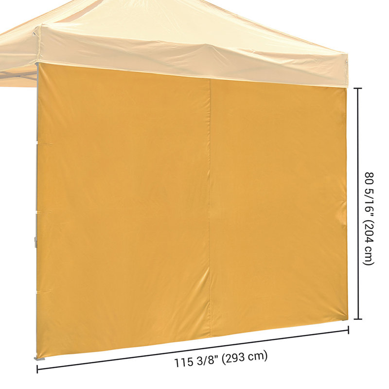 Paroi latérale, Jaune, H 114,96 po x l 78,74 po x P 0,39 po