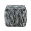 Pouf rembourré en tissu, antidérapant, profondeur de l'emballage de 17 po, pouf multicolore 16 po X, tissu 100%, nettoyage des taches seulement