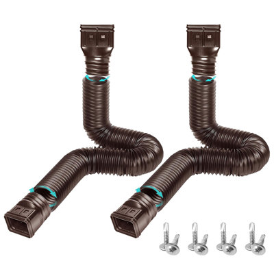 Ensemble de 2 gouttières extensibles pour tuyau de descente 21-60 "