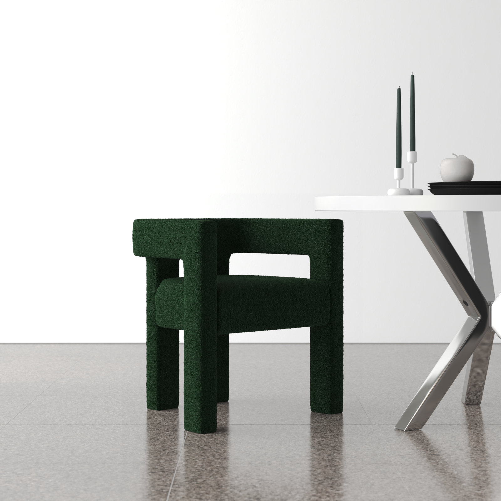 Cedernier Dining Armchair, Green