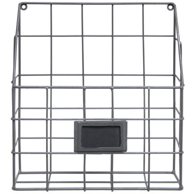 Wall Mount Metal Wire Magazine Rack