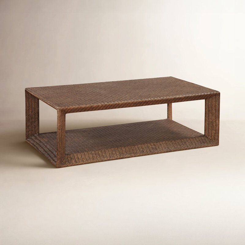 Chloe 54" Coffee Table, Aged Barrel