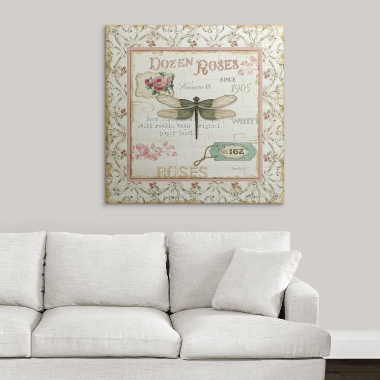 « rose jardin vi », impression, H 35 po x l 35 po x P 1,5 po, Toile