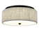 LED Flush Mount Ceiling Light White Paper Twine Shade