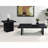 Caroline Black Rectangular Engineered Laminate Coffee Table