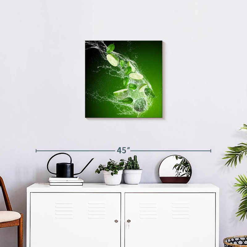 Yarlin Lime Splash, 20" H x 20" W