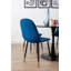 Chaise d'appoint capitonnée en velours-1316081426