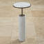 Tall Cored Marble Table-Bronze