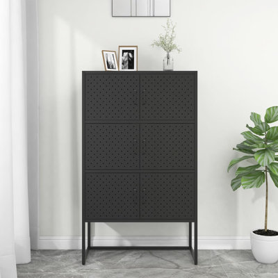 Darril Storage Cabinet Sideboard Cabinet for Entryway Bedroom Office Steel by Latitude Run