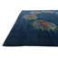 Tapis carré bleu marine Noell