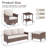 6 Piece Wicker/Rattan Sofa Seating Group With Cushions-1673012658
