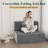 Boneless Folding Sofa Bed - Convertible Sleeper Chair With Pillow, Fold Out Couch, Memory Foam Floor Mattress, Futon Couch, Lazy Sofa For Living Room/Dorm/Guest Room/Home Office, Gray-940689159