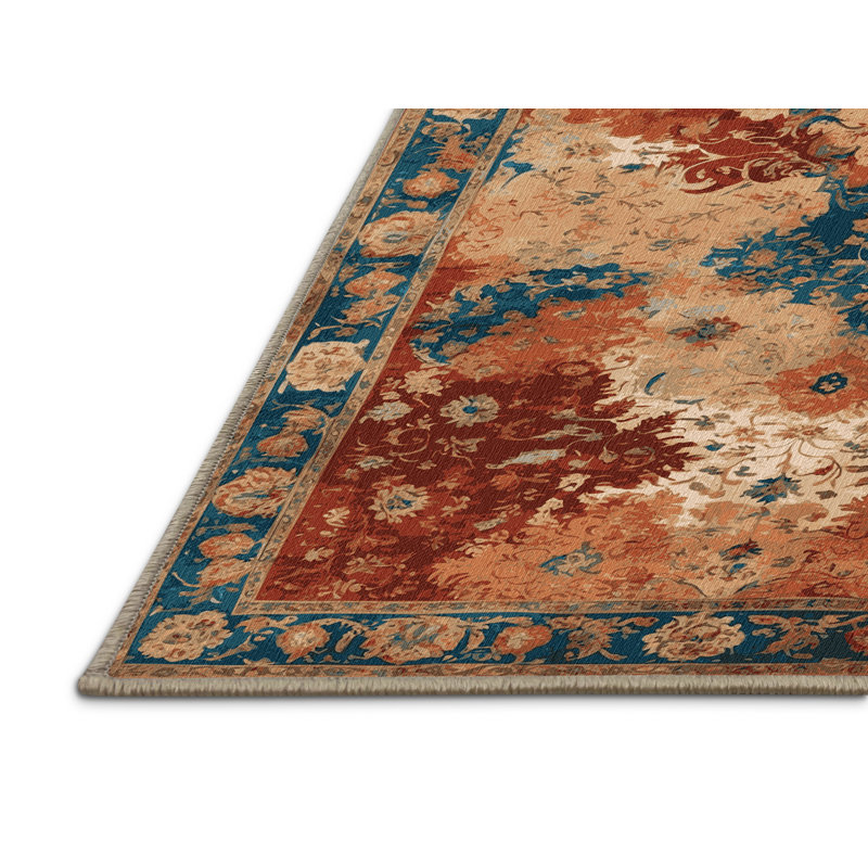 Tapis brun français lavable à la machine