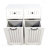Laundry Cabinet ,with 2 Removable laundry basket  and 2 Drawers