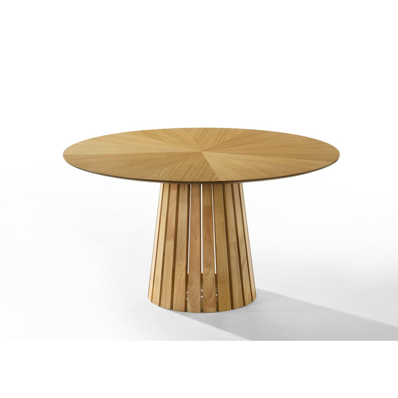 Greco Round Dining Table, Natural Oak